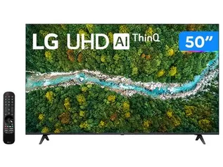 Smart TV 50” Ultra HD 4K LED LG 50UP7750 - 60Hz Wi-Fi e Bluetooth Alexa 3 HDMI 2 USB - TV 4K Ultra HD - Magazine Luiza