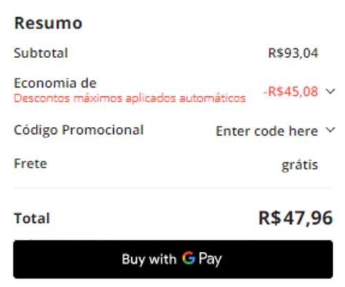 Imagem na descrição da promoção