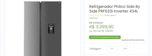 Imagem na descrição da promoção