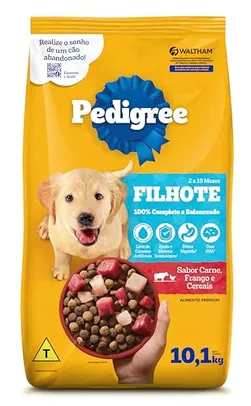 (REC/Prime)(Add 2Un)PEDIGREE Ração Pedigree Para Cães Filhotes Raças Médias E Grandes 10 1 Kg