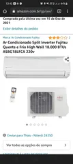 Ar condicionado inverter 18000 btu