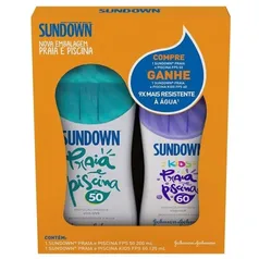 [Regional] Protetor Solar Sundown Fps 50 200ml + Fps 60 Kids 120ml