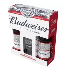 Kit Cerveja Budweiser 2 Unidades 330ml - com Copo