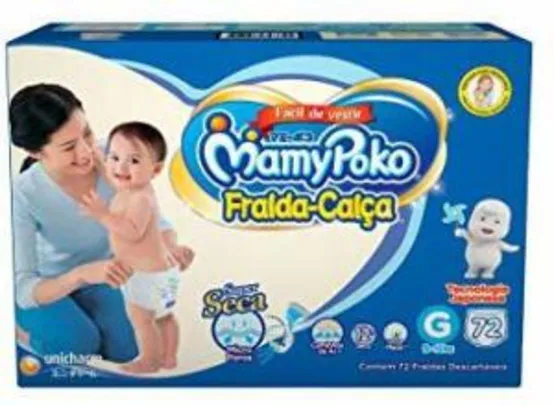Fralda-Calça MamyPoko Tamanho M, G, XG , XXG - Caixa