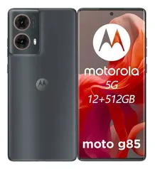 (Saldo MP) Smartphone Moto g85 5G - 256GB 16GB Ram Boost 50MP Sony AI Camera Tela Infinita pOLED NFC - Grafite