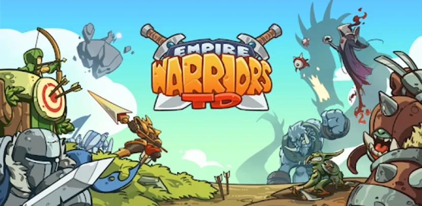 (Grátis) Empire Warriors TD Premium: Jogo de estratégia RPG