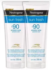 Kit 2 Protetor Solar Neutrogena Sun Fresh Loção Fps 90 200ml