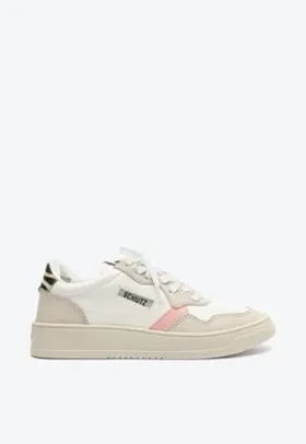 Tênis FEMININO SCHUTZ London Branco e Rosa Claro