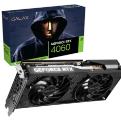 Placa de Vídeo Galax NVIDIA GeForce RTX 4060 1-Click OC 2X, 8GB, GDDR6, DLSS, Ray Tracing, 46NSL8MD8