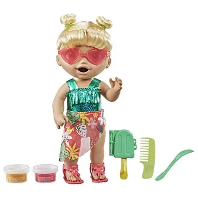 Baby Alive, Boneca Bebê Dia na Praia, Cabelos Loiros