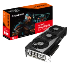 Placa De Vídeo Gigabyte AMD Radeon RX 7600 Gaming OC, 8GB, GDDR6, FSR, Ray Tracing, GV-R76GAMING OC-8GD