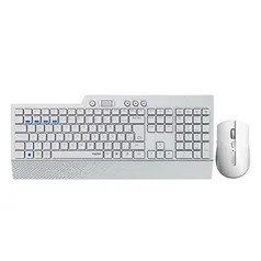 Combo Rapoo Teclado e Mouse sem Fio Bluetooth 2.4Ghz White 5 Anos de Garantia - RA006