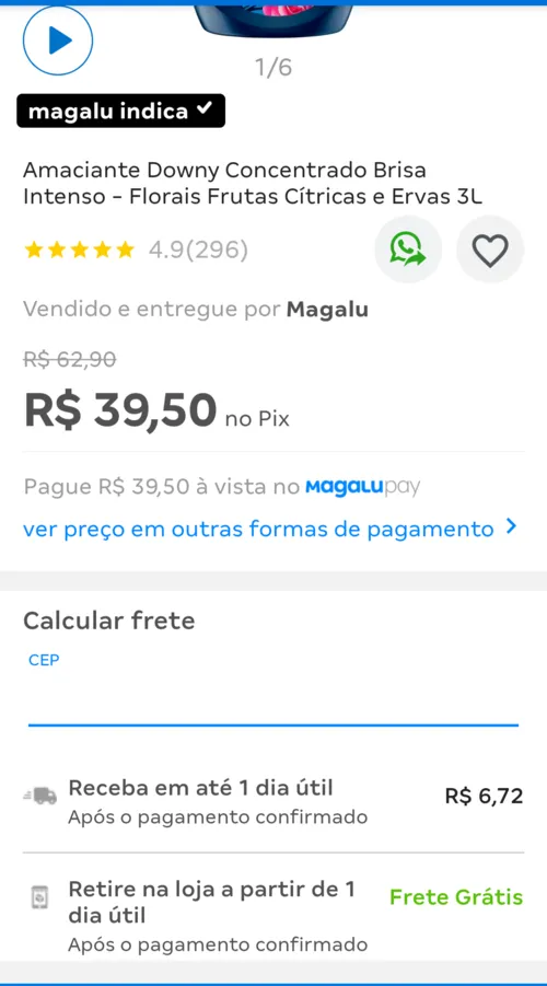 Imagem na descrição da promoção