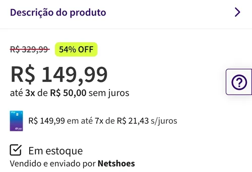 Imagem na descrição da promoção