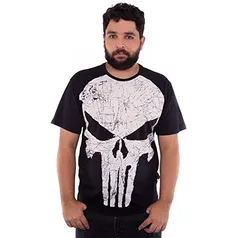 Camiseta Punisher, Piticas, adulto unissex, Preto, P