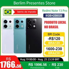 [ APP | Do Brasil ] Celular Smartphone Xiaomi Redmi Note 13 Pro 8GB / 256GB 5G Versão Global | ROM Global , Câmera 200MP , Carregador 67W 