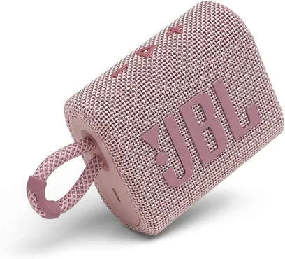 Foto do produto Jbl Go 3 | Caixa De Som Bluetooth Portátil À Prova D'água | Cor Rosa