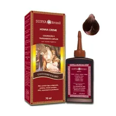 Tintura Surya Henna Creme Castanho Escuro vegana | R$25