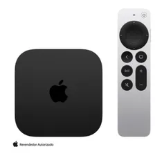 Apple TV 4K Wi-Fi + Ethernet 128GB – Preto - Apple - MN893BZ/A