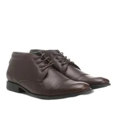 Bota Couro Cano Curto Democrata Genova - R$109,90