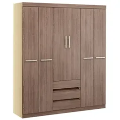 [Colombo] Guarda-Roupa/Roupeiro Decibal, 6 Portas, 3 Gavetas - R$ 599,00 (26,87%OFF)