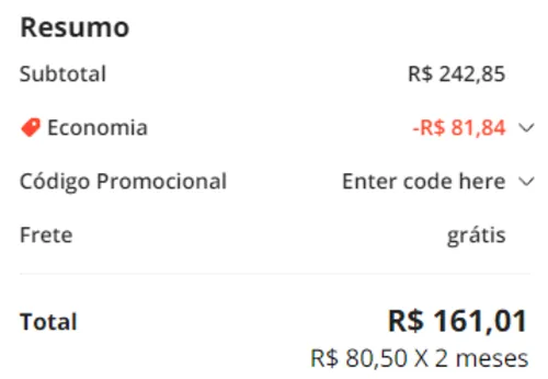 Imagem na descrição da promoção