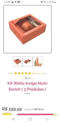 Kit Wella Invigo Nutri Enrich ( 3 Produtos ) | R$162