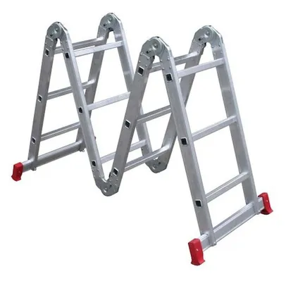 Escada Articulada 4X3 Suprema Pro 12 Degraus Alumínio