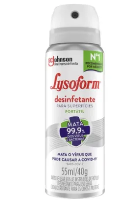 [Prime] 2 Unidades - Desinfetante Lysoform Aerossol Lysoform - 55ml