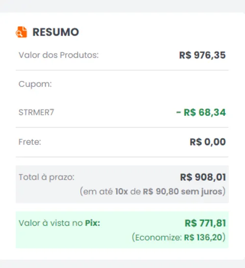 Imagem na descrição da promoção