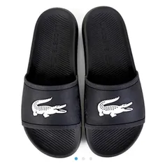 Chinelo Lacoste Croco Slide Masculino - Preto | R$107