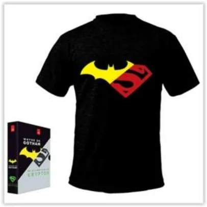 [Submarino] Livro - Box - Wayne de Gotham, Os Últimos Dias de Krypton [2 Livros com Camiseta Exclusiva]  por R$ 18