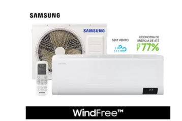 Ar Condicionado Split Hi Wall Inverter Samsung WindFree Sem Vento 12000 BTU/h Frio 220v