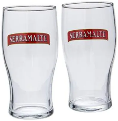 Serramalte Jogo com 2 Copos para Cerveja Ambev Transparente 340Ml | R$19