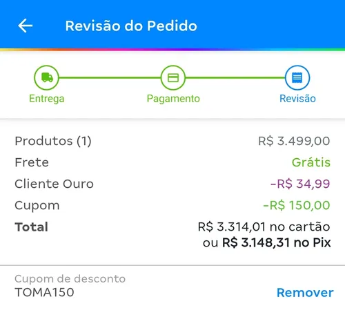 Imagem na descrição da promoção