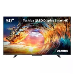 Smart TV QLED 50'' 4K Toshiba 50M550LS VIDAA 3 HDMI 2 USB Wi-Fi - TB013M