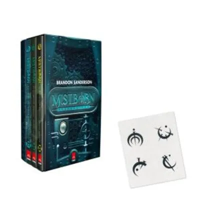 BOX Mistborn 2ª Era - Volumes 4, 5 e 6 + Caderno Exclusivo + Cartela de Tatuagens | R$ 79