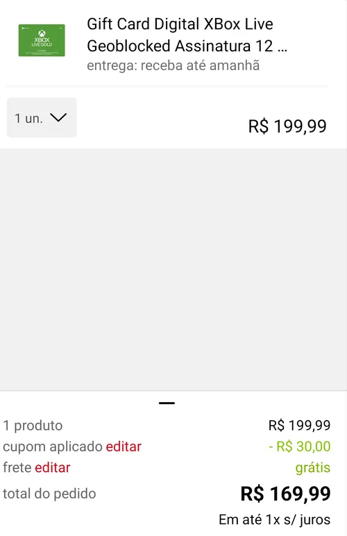 Imagem na descrição da promoção