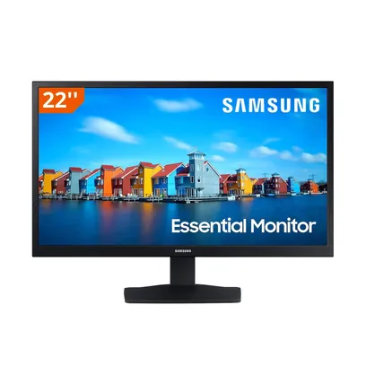 Product photo Monitor Samsung 22 60Hz hdmi/vga Preto - LS22A33ANHLXZD