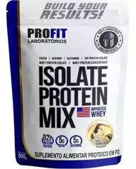 [app + 3 unidades = 2.7kg] Profit Labs Isolate Whey Protein Sabor Baunilha Em Sachê De 900g