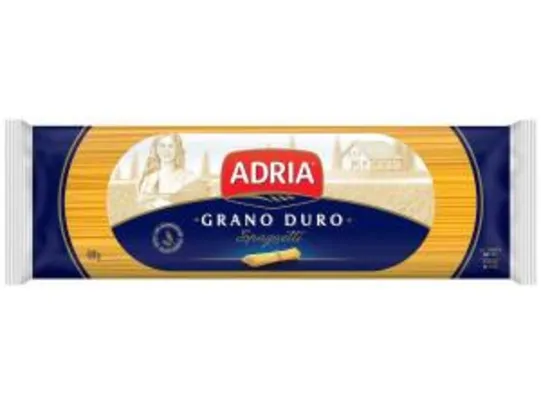 Cliente ouro - Macarrão Espaguete de Sêmola Adria Seco Grano Duro - Spaguetti 500g | R$1,45