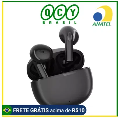 Fone de Ouvido QCY T20 AilyPods Bluetooth 5.3 Cancelamento de Ruido ENC e Modo Game