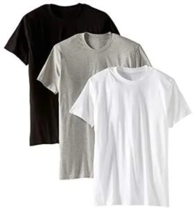 [Prime] Kit com 3 Camisetas Básicas Masculina Algodão
