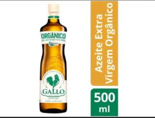 (Leve 6 pague 4) Azeite de oliva extravirgem orgânico Gallo 500ml | R$15 cada