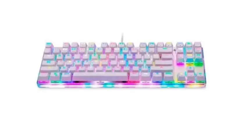 Teclado Mecânico Motospeed K87S, RGB, Switch Outemu Blue