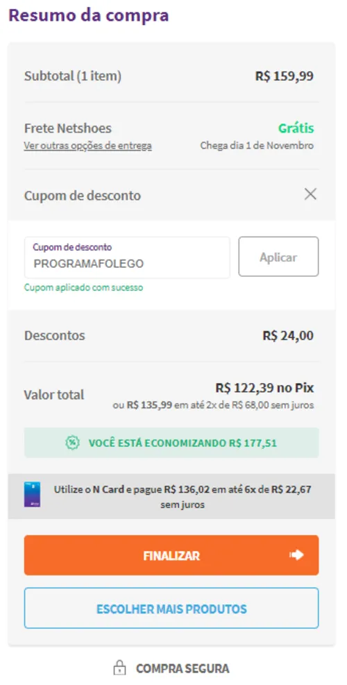 Imagem na descrição da promoção