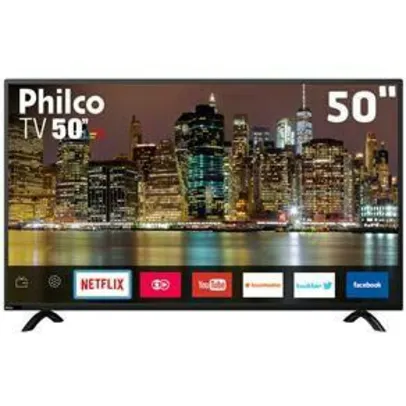 Smart TV LED 50" Full HD Philco PTV50E60SN com Netflix, Midiacast, Dolby Audio, Processador Dual Core, HDMI e USB | R$1.499