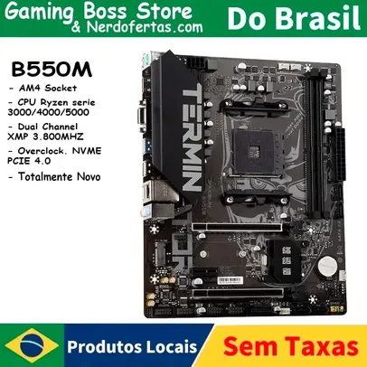 [BR] Placa Mãe AMD Maxsun MS-Terminator B550M #Aliexpress🇧🇷