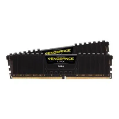 MEMORIA CORSAIR VENGEANCE LPX 16GB (2X8) DDR4 3000MHZ PRETA, CMK16GX4M2D3000C16