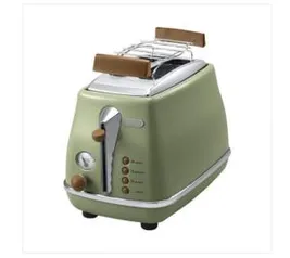 Torradeira DeLonghi Icona Vintage Ctov2103 4 Níveis de Tostagem 2 Fatias Verde 110V